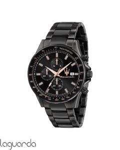 R8873640011 | Reloj Maserati Sfida black dial Black bracelet