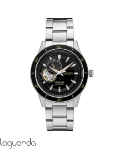 SSA425J1 | Reloj Seiko Presage Style 60's Skeleton Negro SSA425J