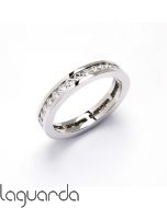 Wedding ring with white gold 