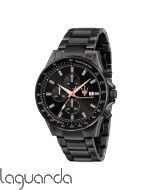 R8873640011 | Reloj Maserati Sfida black dial Black bracelet