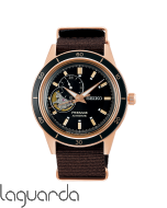SSA426J1 | Reloj Seiko Presage Style 60's Skeleton Negro & Rosé SSA426J