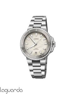 01 733 7792 4151-07 8 19 05P | Oris Aquis Date 36.5 mm nácar crema