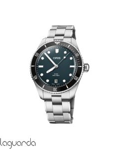 01 733 7795 4055-Set  Oris Divers Sixty-Five Date  39 mm blue. Brazalete de acero