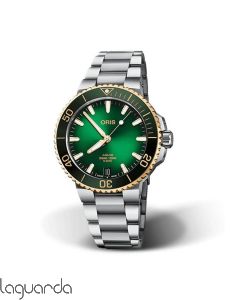 01 400 7769 6357-07 8 22 09PEB | Oris Aquis Date 41.5 Calibre 400 Verde