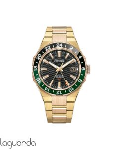 NB6033-51E  Reloj Citizen Series8 Automático GMT dorado 41 mm