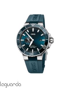 01 743 7733 4155-07 4 24 69EB | Oris Aquis Small Second Date azul 45.5 mm