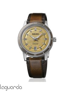 SRPL75J1 Reloj Seiko Presage Style 60's 4R35 correa marrón