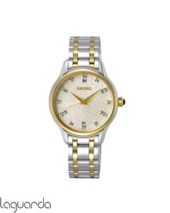 SRZ550P1 Reloj  Seiko Lady cuarzo 12 diamantes, bicolor
