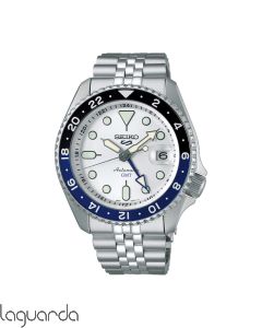 SSK033K1 | Seiko 5 Sports  Automático GMT blanco, 42.5