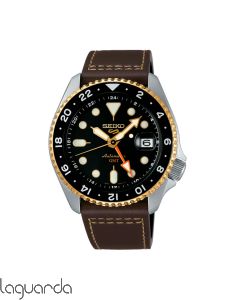 SSK036K1 Reloj Seiko 5 Sports  Automático GMT Serie SKX Cal.4R34 Negro