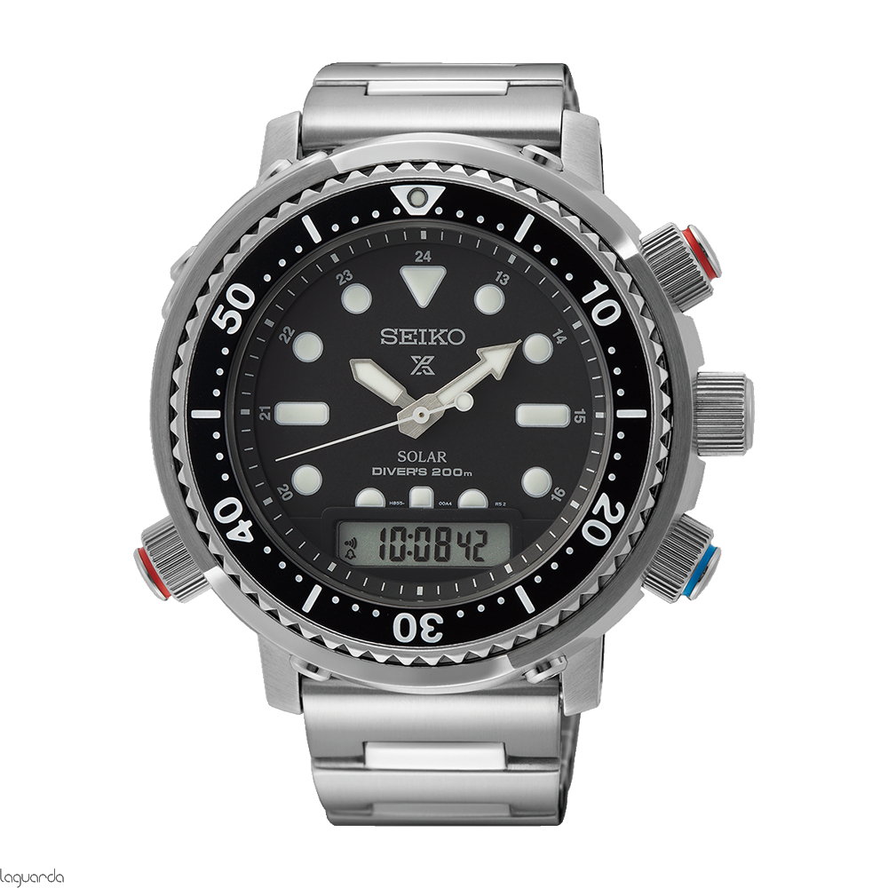 SNJ033P1 | Seiko watch Prospex Diver's solar Hybrid Commando Arnie ana-diti  steel, official catalog