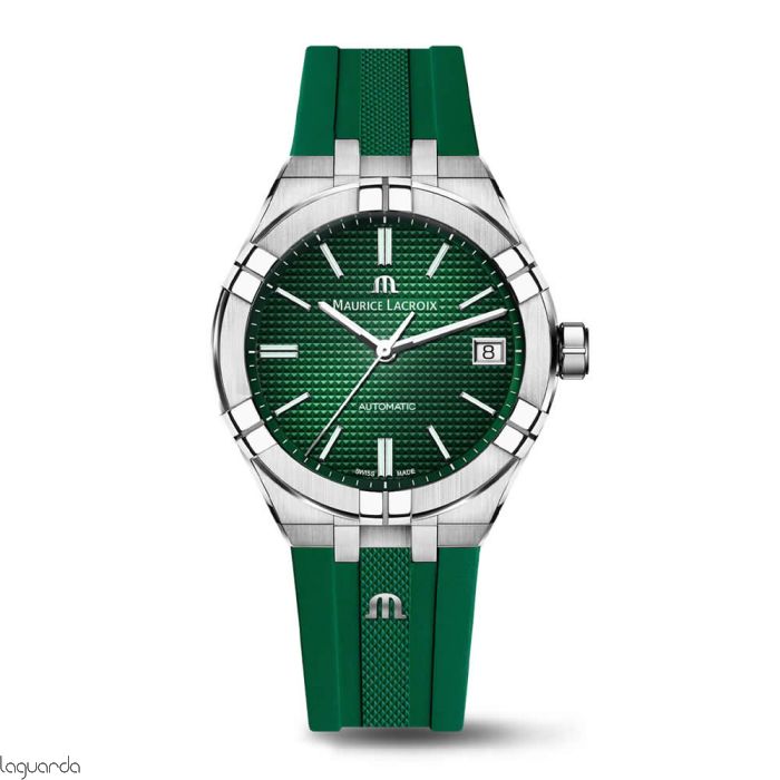 AI6007-SS000-630-5 | Maurice Lacroix Aikon Automatic green 39mm watch. Maurice  Lacroix Watches in Barcelona by Laguarda Joiers, catalog with | Schweizer Uhren