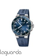 01 733 7787 4135-07 4 22 35FC | Oris AQUIS DATE 41.5 azul caucho