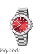 01 733 7787 4138-07 8 22 04PEB | Oris AQUIS DATE TASTE OF SUMMER 41.5. Rojo sandía 