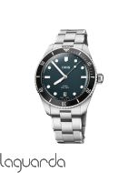 01 733 7795 4055-Set  Oris Divers Sixty-Five Date  39 mm blue. Brazalete de acero