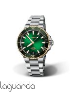01 400 7769 6357-07 8 22 09PEB | Oris Aquis Date 41.5 Calibre 400 Verde