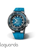 01 400 7769 6355-07 8 22 09PEB | Oris Aquis Date 43.5 Calibre 400 Azul