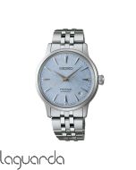 SRPL61J1 Reloj Seiko Presage Cocktail,  34mm. Azul y 4 diamantes.

