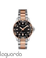 T120.210.22.051.01  Tissot Seastar 1000 Cuarzo bicolor rosado 36 mm