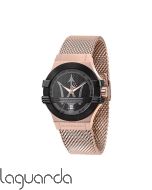 R8853108009 | Reloj Maserati Potenza Cuarzo malla milanesa oro rosado